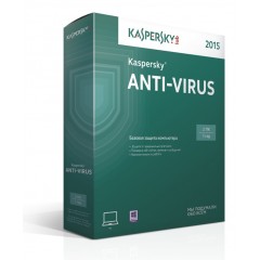 Kaspersky Anti-Virus. Коробочная русская версия на 2 ПК на 1 год